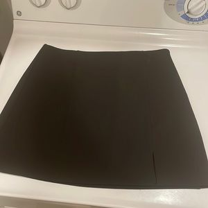 Black mini skirt high waisted